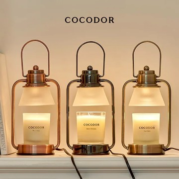 【COCODOR】小型融燭燈+香氛蠟燭170g 組合 (情人/生日推薦/送禮/禮盒)