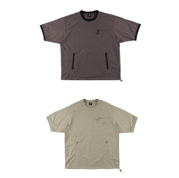 KANGOL 短袖 短T 咖啡 淺綠 滑面 防風 袋鼠 上衣 中性 63251013-