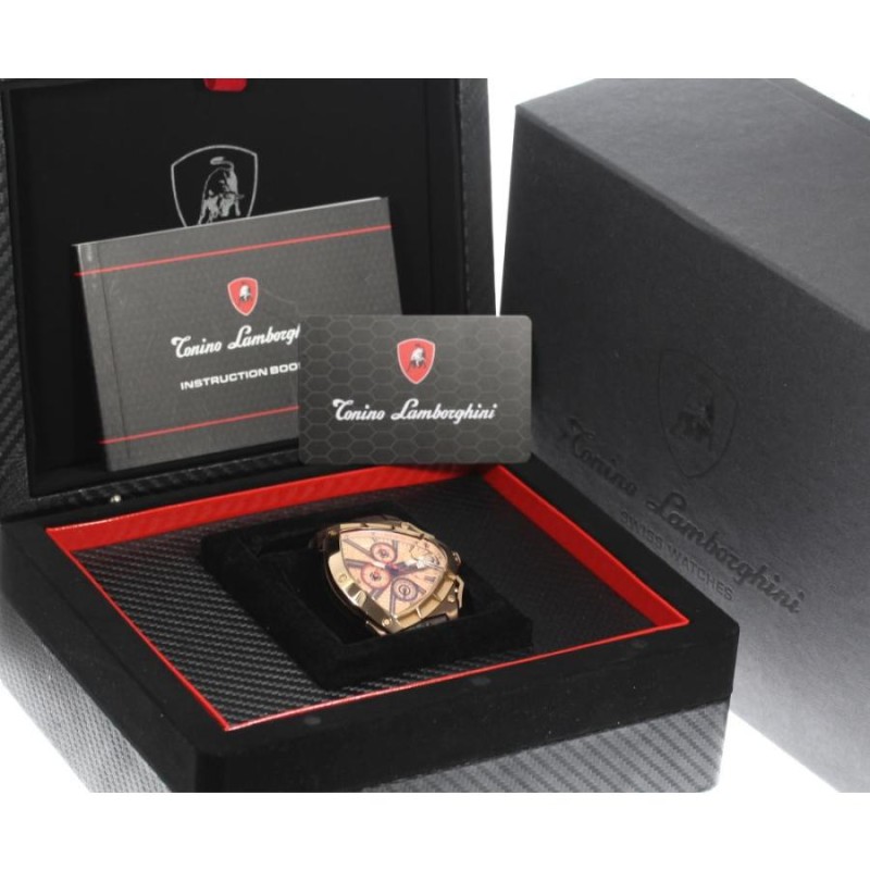 ☆美品【Tonino Lamborghini】トニーノランボルギーニ スパイダー クロノグラフ 9008 クォーツ メンズ | LINEブランドカタログ