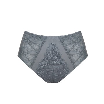 【曼黛瑪璉】雙弧 高腰三角修飾內褲 M-XXL-甜橙粉/牙白/靜謐灰/舞墨黑
