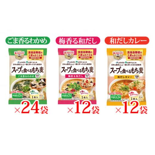 ふるさと納税 兵庫県 加東市 スープで食べるもち麦48袋セット