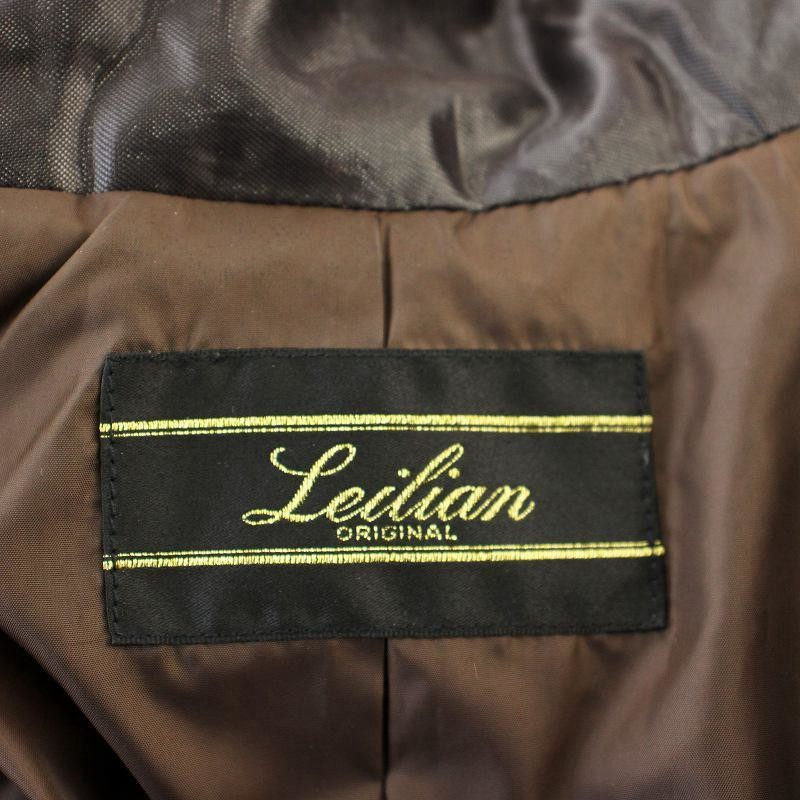leilian - レリアン Leilian ダウンジャケット スタンドカラー ブルゾン 11 茶 レリアン Leilian ダウンジャケット 0705435 スタンドカラー