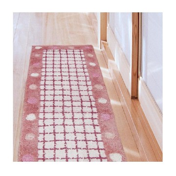cottonfield 【點點】純棉提花走道毯-粉紅(45x135cm)