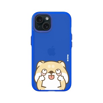 iPhone 15 Clear 激光藍 - 嗨小強 Hi John - 鬼臉柴柴