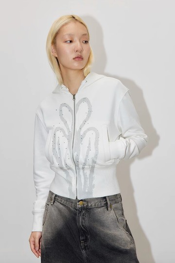 Flash Silver Vine Sweatshirt 閃銀愛心藤蔓衛衣