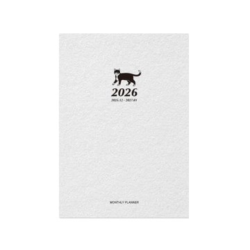 珠友Chuyu2026年A5月計劃筆記/黑喵/BC-50726-03