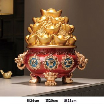 超微米-聚寶盆存錢罐 富貴竹擺設 家居客廳玄關裝飾 辦公室裝飾品 喬遷禮品