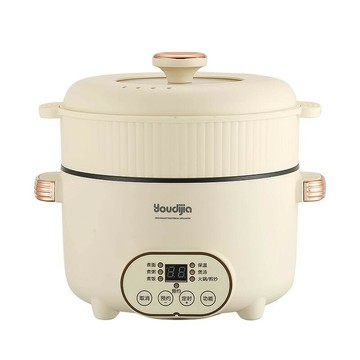 鍋具 不粘鍋 不鏽鋼鍋 湯鍋 蒸鍋 110V功能電熱火鍋臺灣日本美國加拿大炒菜煮面蒸煮一體電煮鍋