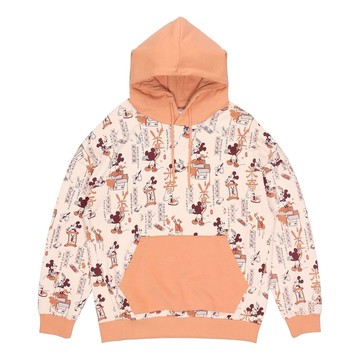 Li-Ning x Disney Crossover Mickey Full Print Hoodie 'White Orange'