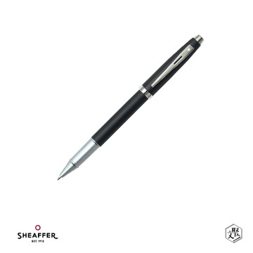 【SHEAFFER】100系列霧黑銀夾鋼珠筆(原廠正貨)免費刻字