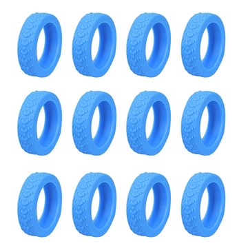 輪子保護套 12個  5 x 5cm  藍色