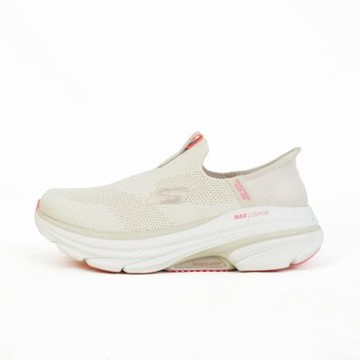 Skechers Max Cushioning Arch Fit 2.0 [128945WNTPK]女 慢跑鞋 寬楦 米