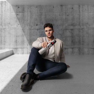 Knirps®德國紅點傘｜T.200 自動開收傘-Melange Grey