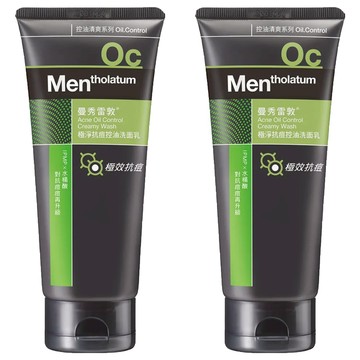 MENTHOLATUM 曼秀雷敦極淨抗痘控油洗面乳 積雪草萃取 清涼薄荷 水解藻膠  100g  2條