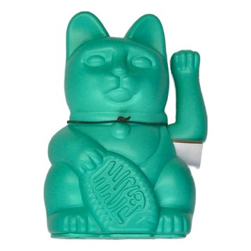 Diminuto Cielo 幸運繽紛招財貓 - 潮水 15cm  湖水綠