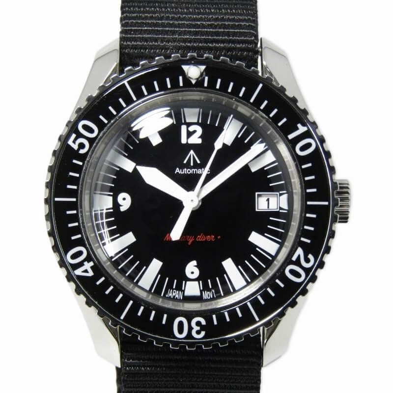 NAVAL WATCH ナバルウォッチ MIL.-05 SV/BK Automatic ROYAL Military Diver TYPE  ロイヤルミリタリー 自動巻き 腕時計 ブラック 30012626 | LINEブランドカタログ