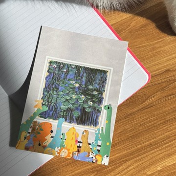 觀賞畫作 恐龍明信片