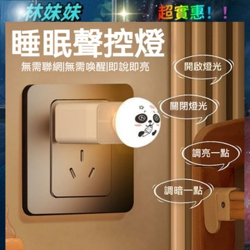小夜燈✨聲控夜燈 只能語音燈 睡眠聲控燈 床頭燈 聲控燈 護眼夜燈 只能語音小夜燈 USB小夜燈 迷你小夜燈
