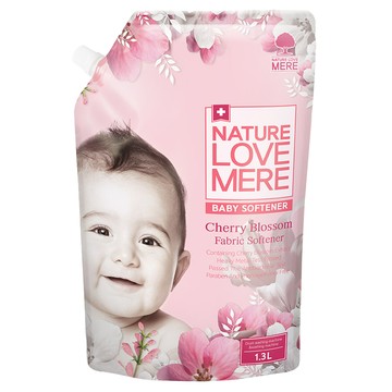 NATURE LOVE MERE 嬰兒衣物柔軟精補充包  1.3L  2包