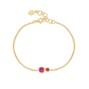 'Pinks' Tutti Frutti Duo Chain Bracelet