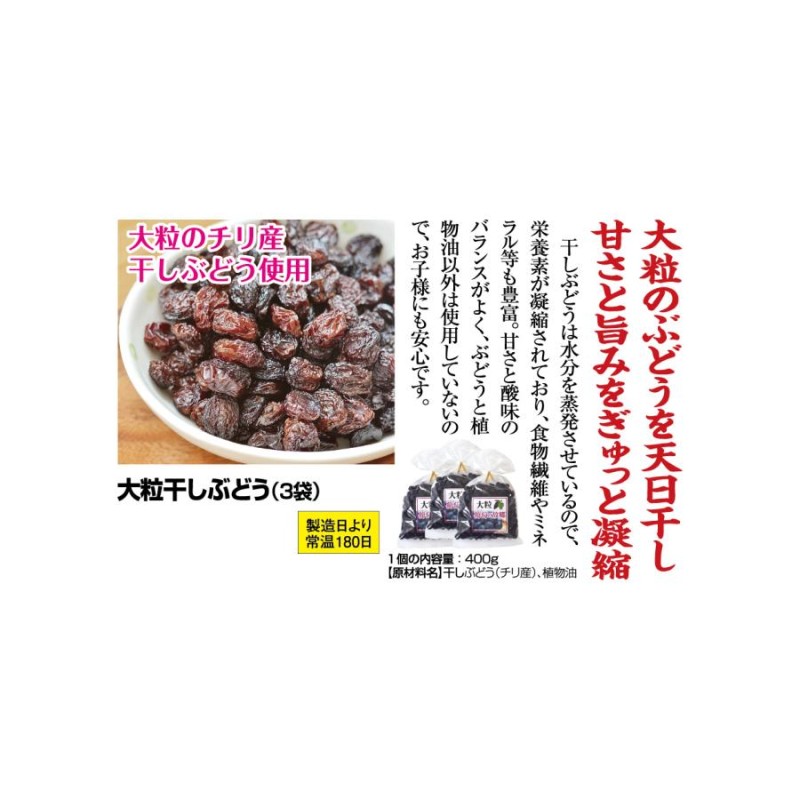 干し葡萄「大粒レーズン」乾燥果実 - その他 加工食品