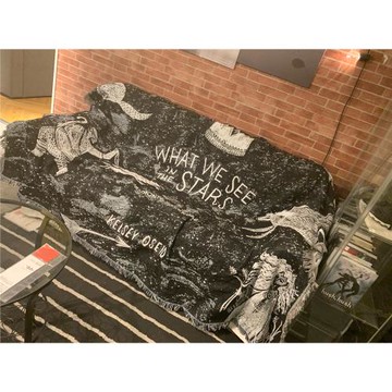 What we see in the stars 暗黑系 黑化毯 宇宙星空天文沙發毯