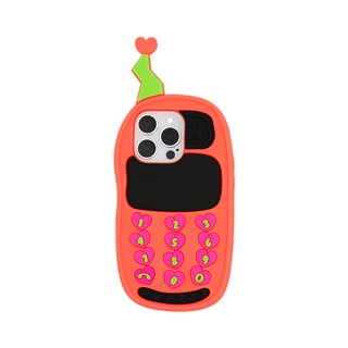 Candies iPhone 14 Pro  - 夢想大哥大手機殼(螢光橘)