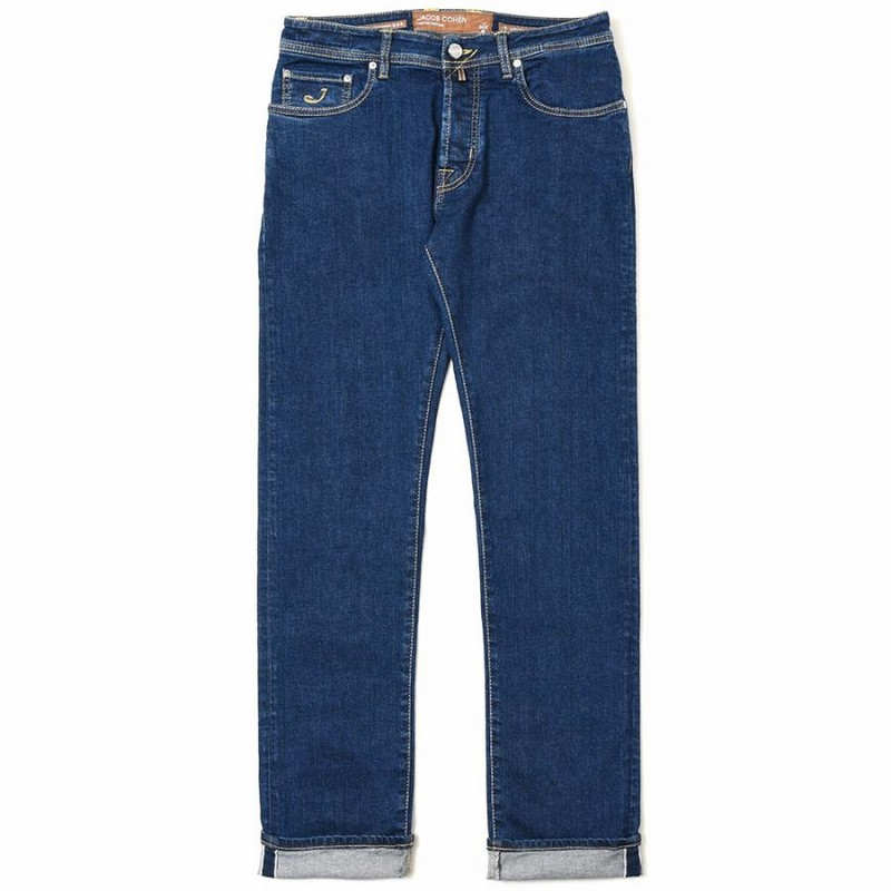 新品 ヤコブコーエン J622 SLIMラメ混 ストレッチデニム 32インチ