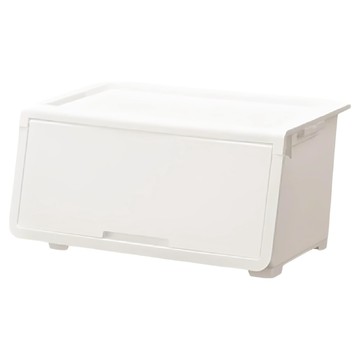 JEJ 樂收納掀蓋式可堆疊抽屜櫃  消光白  1個