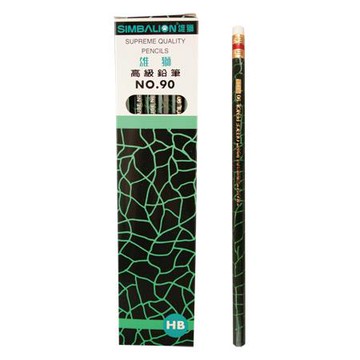 雄獅SIMBALION六角皮頭鉛筆90/HB/12支/打
