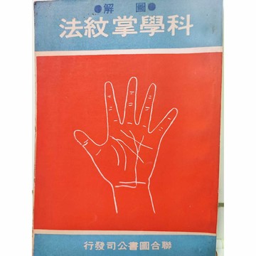 古書.佛學-圖解科學掌紋法 聯合圖書 蕭若谷 民國61年初版-a12-13