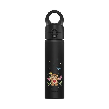 磁吸水壺 AquaStand 不鏽鋼 700cc - 附吸管 黑 - Suzy's Zoo - 花園裡的Boof