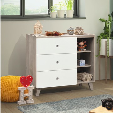 【歐風別館】溫蒂三斗櫃【基隆至台中免運費】