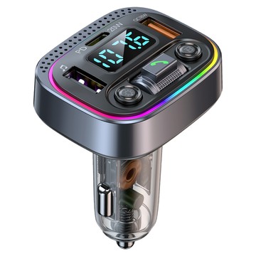 YORI CAR 優里 車用藍芽MP3音樂撥放器 T21 槍色  1個  3口