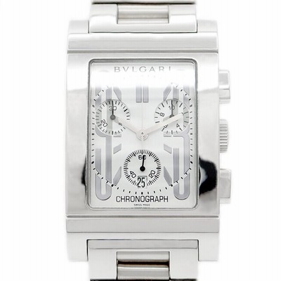 レディース 福袋 (セール) -ファッション通販 電池交換済み BVLGARI ブルガリ レッタンゴロ クロノグラフ 時計