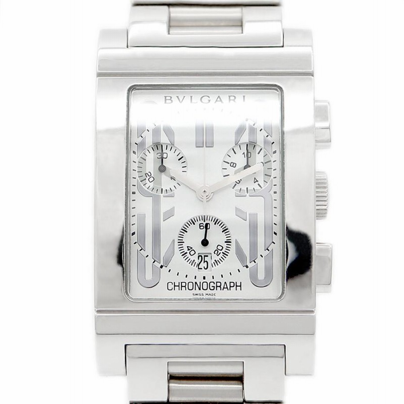 BVLGARI ブルガリ　レッタンゴロ　クロノ　腕時計　メンズ　クロノグラフ BVLGARI ブルガリ レッタンゴロ クロノ RTC49S メンズウォッチ
