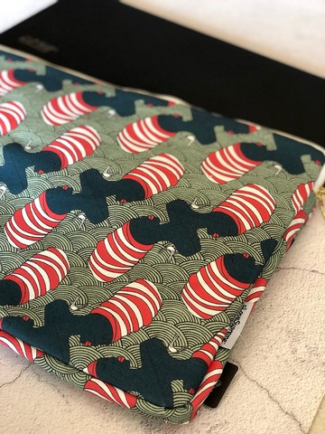 aLoveSuprem / 南非文青手繪電腦保護套_非洲剪影