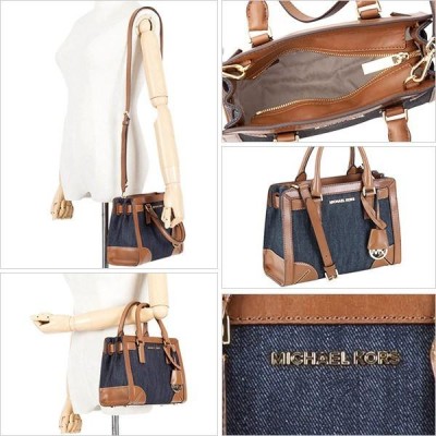 マイケルコース MICHAEL KORS バッグ ショルダーバッグ デニム ハンドバッグ 2way CORNER FRAME DILLON TZ SM  SATCHEL | LINEブランドカタログ