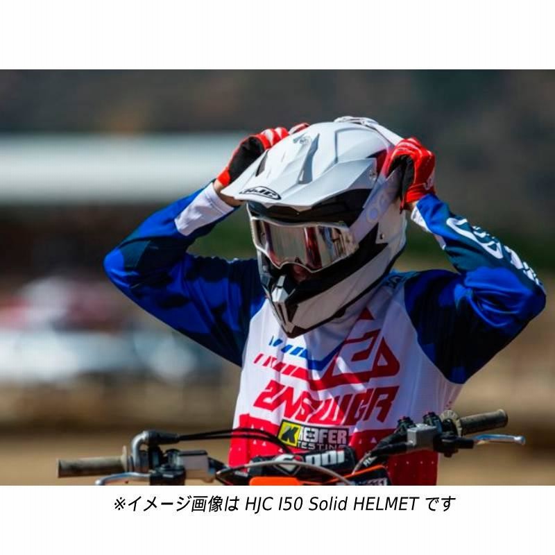 全品5%+1000円☆4/25(木)限定／HJC I50 Solid HELMET オフロード