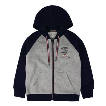 Crocodile Junior小鱷魚童裝- 撞色連帽外套-C64706-04 -小版