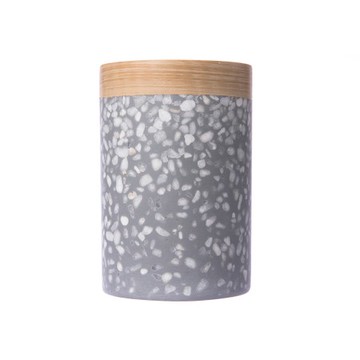 質感花崗木緣漱口杯