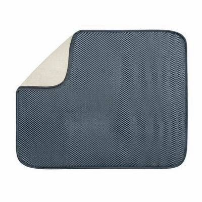 interDesign ドライングマット ラージ ピューター 40132-2ネコポス送付対応品(代金引換不可）