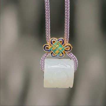 【萬事亨通】雕花翡翠路路通項鍊 | 天然緬甸玉翡翠A貨 | 送禮