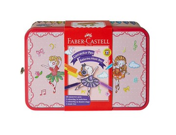 德國 Faber-Castell 輝柏 155095 音樂盒 連接筆 彩色筆 (25色)【APP滿額下單10%點數(單一帳號最高5000點)】1/31止