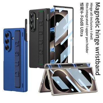 SLYZ|新北現貨|適用三星 Galaxy Z Fold8 ultra手機殼7/6/5彈力腕帶筆筒殼膜全包摺疊屏保護套