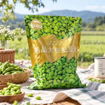 台灣九號 外銷等級毛豆仁500g (已去莢鮮凍生鮮 植物優質蛋白質 減醣健身 低卡常備菜宅配)