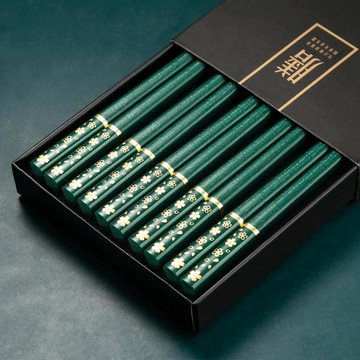 合金筷子家用防滑防霉耐高溫高檔精致家庭2021新款網紅高端輕奢風