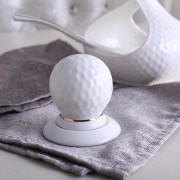 歐式浮雕家用骨瓷牙簽筒陶瓷牙簽罐酒店輕奢創意描金牙簽收納桶