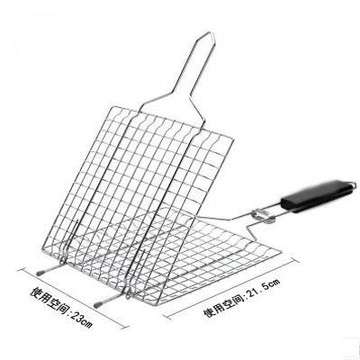 【燒烤窩窩-KW3011-23*21.5*1.9-總長53cm-1套/組】烤魚夾子網夾-7670612