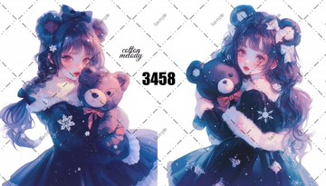 original sticker no.3458 人物貼紙 原創貼紙 原創人物貼紙 裝飾貼紙 cotton melody